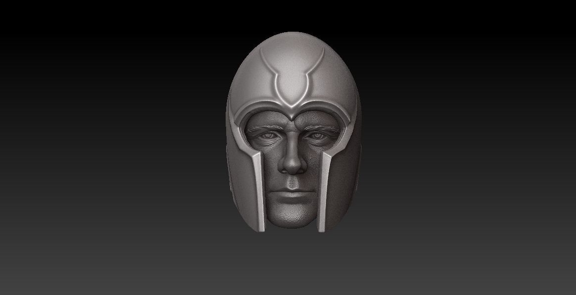 ONE12HEAD - MICHAEL FASSBENDER - MAGNETO HELMET INCLUDED- MOVIE  3D print model_2