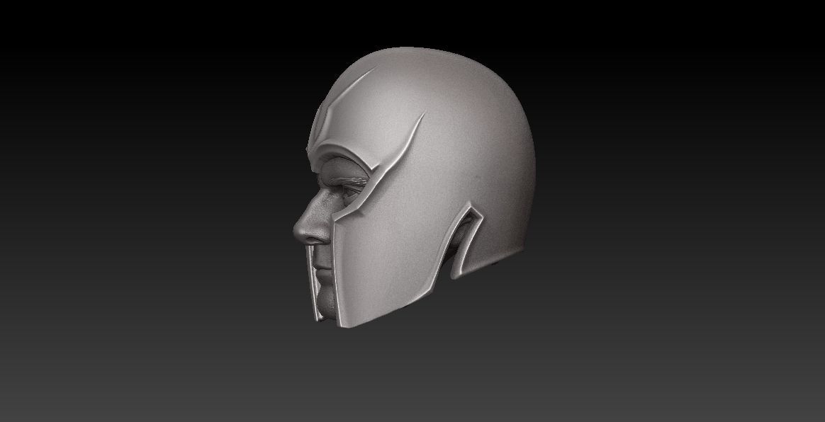ONE12HEAD - MICHAEL FASSBENDER - MAGNETO HELMET INCLUDED- MOVIE  3D print model_10