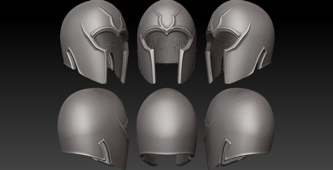 ONE12HEAD - MICHAEL FASSBENDER - MAGNETO HELMET INCLUDED- MOVIE  3D print model_1