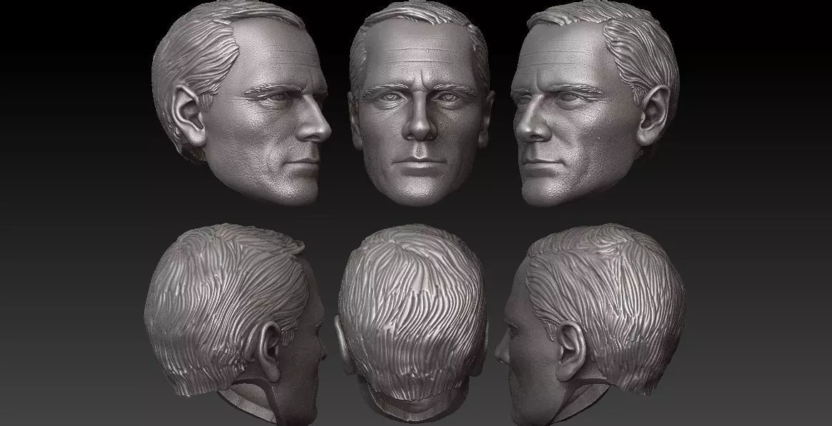 ONE12HEAD - MICHAEL FASSBENDER - MAGNETO HELMET INCLUDED- MOVIE  3D print model_0