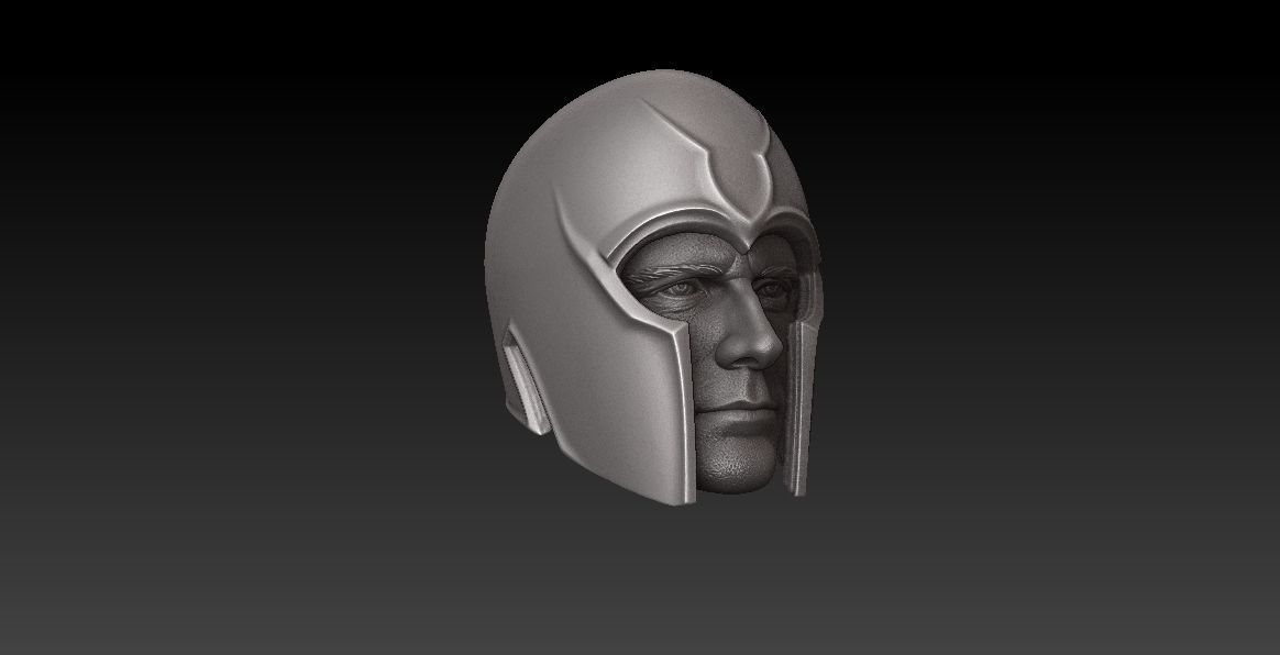 ONE12HEAD - MICHAEL FASSBENDER - MAGNETO HELMET INCLUDED- MOVIE  3D print model_13