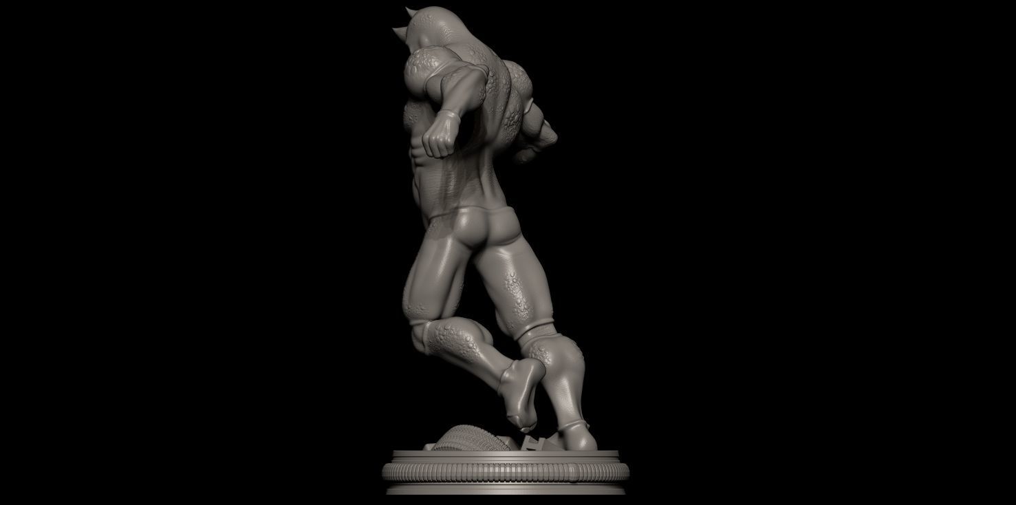 Fanart Rhino from Spiderman - Statue 3D print model_12