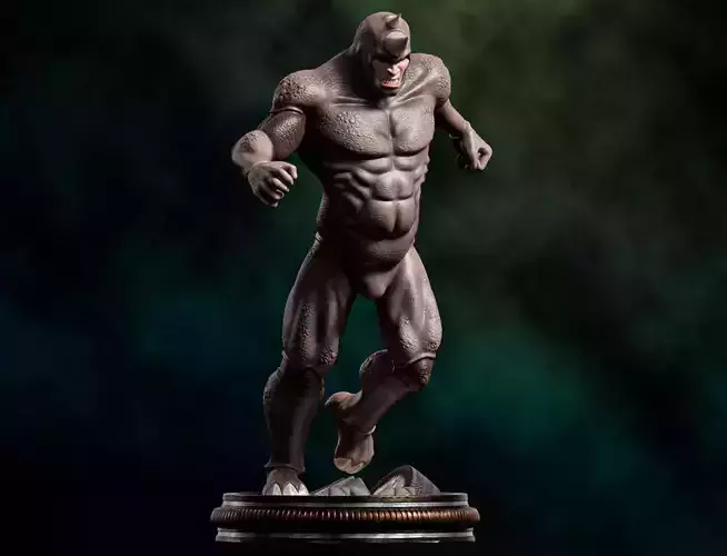 Fanart Rhino from Spiderman - Statue 3D print model