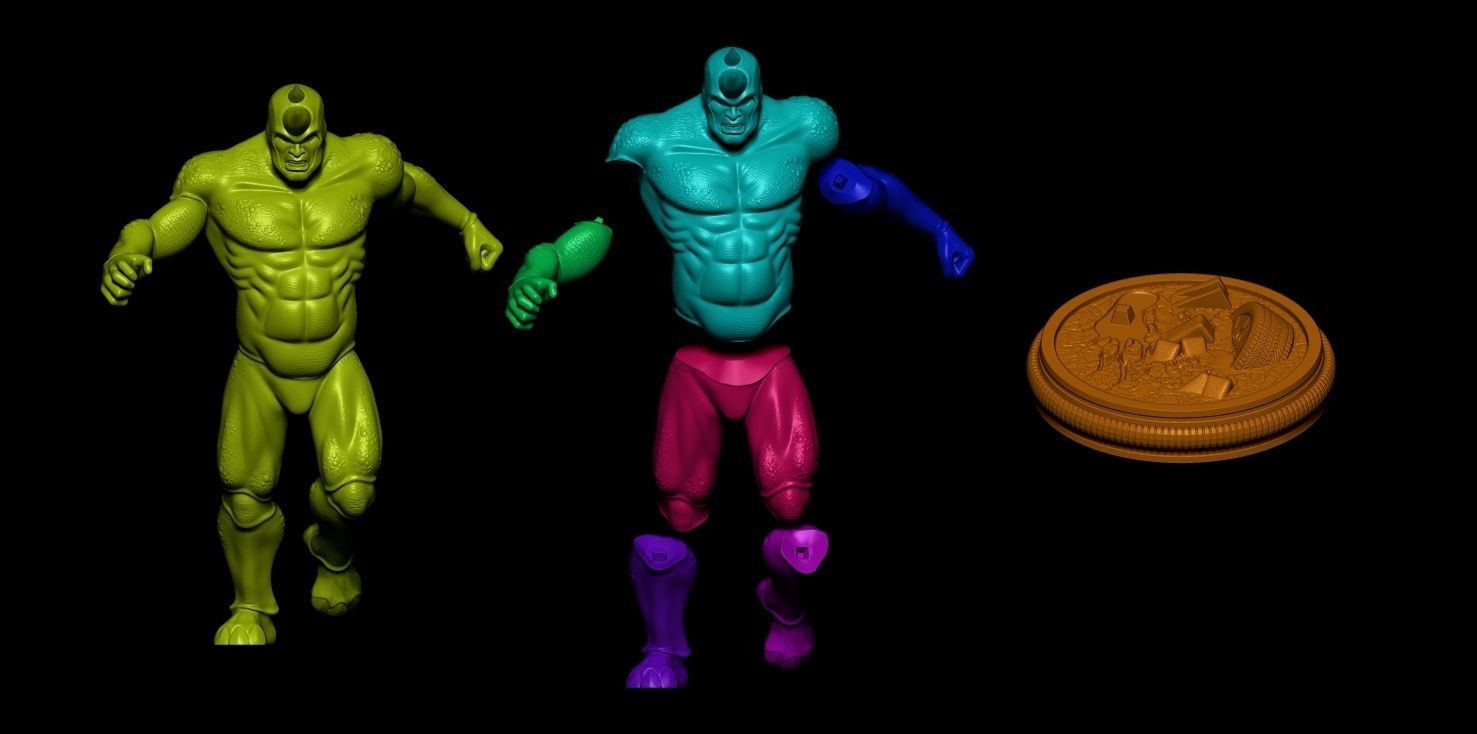 Fanart Rhino from Spiderman - Statue 3D print model_2