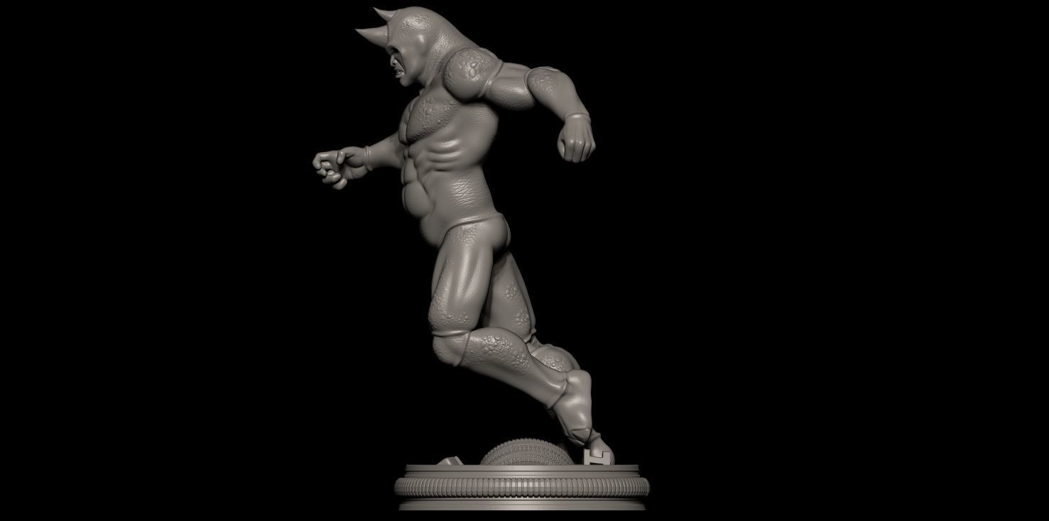 Fanart Rhino from Spiderman - Statue 3D print model_11