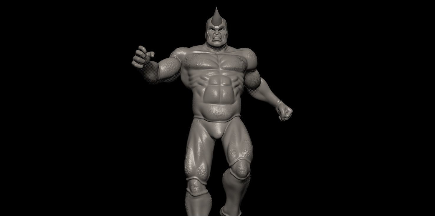Fanart Rhino from Spiderman - Statue 3D print model_18