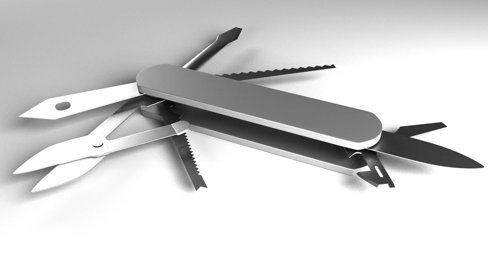 Knife Multifunction 3D model_3