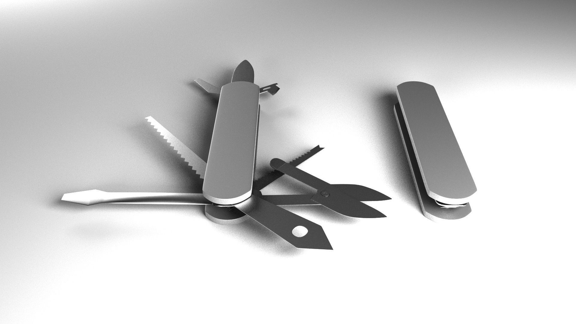 Knife Multifunction 3D model_4