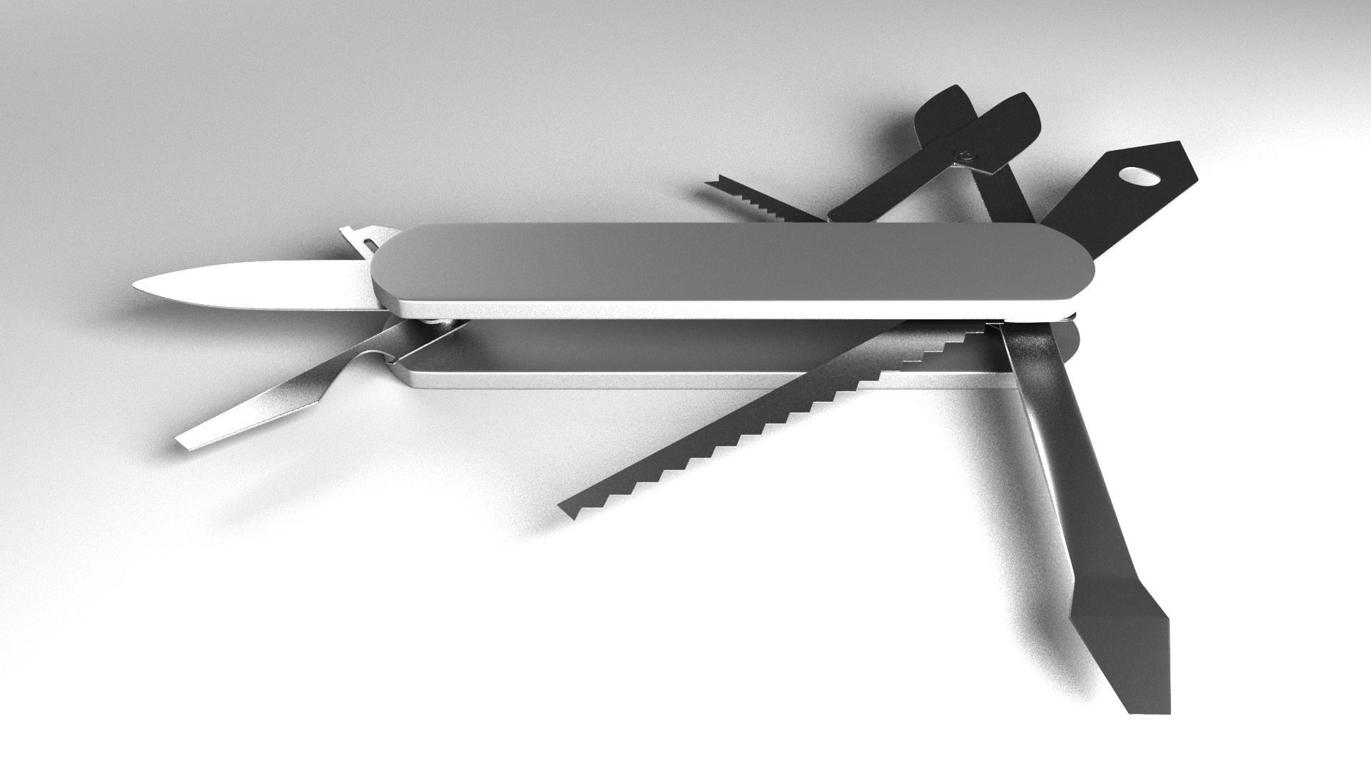 Knife Multifunction 3D model_10