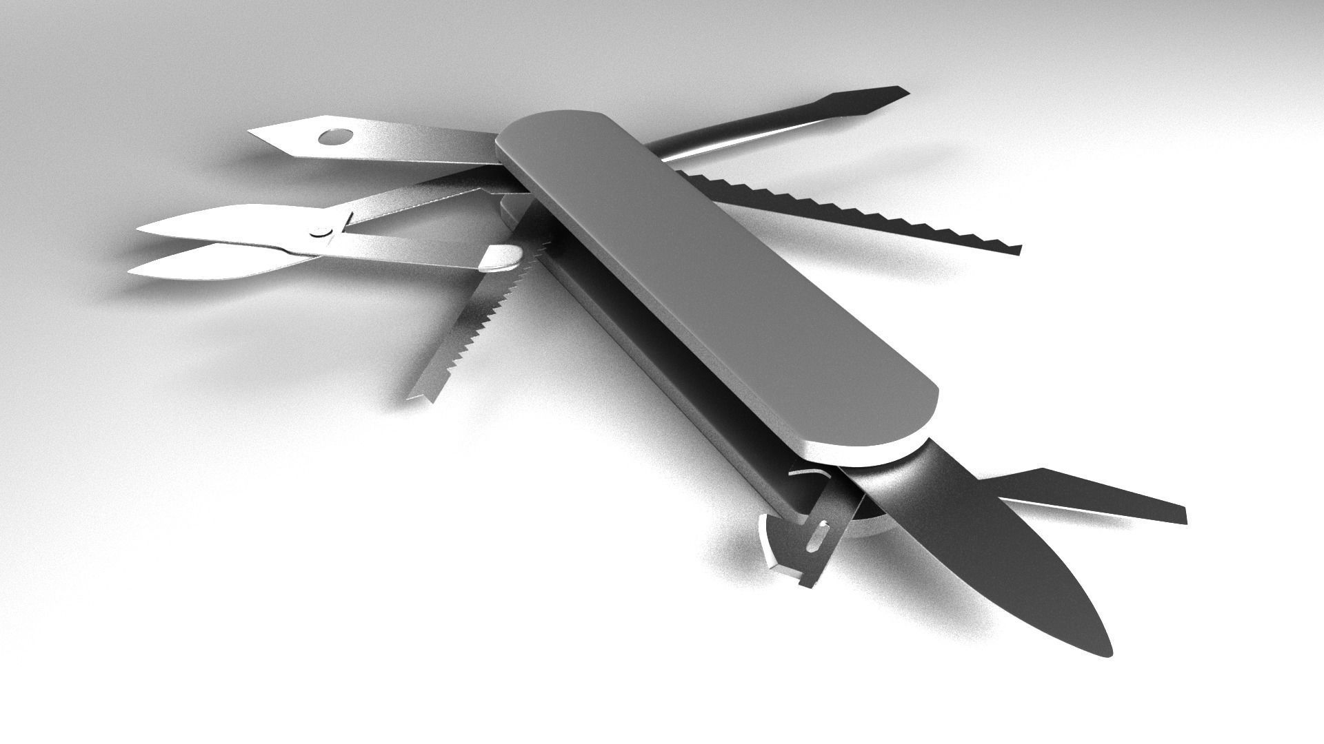 Knife Multifunction 3D model_2