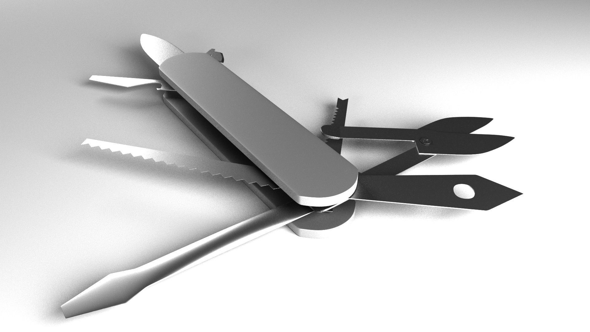 Knife Multifunction 3D model_8