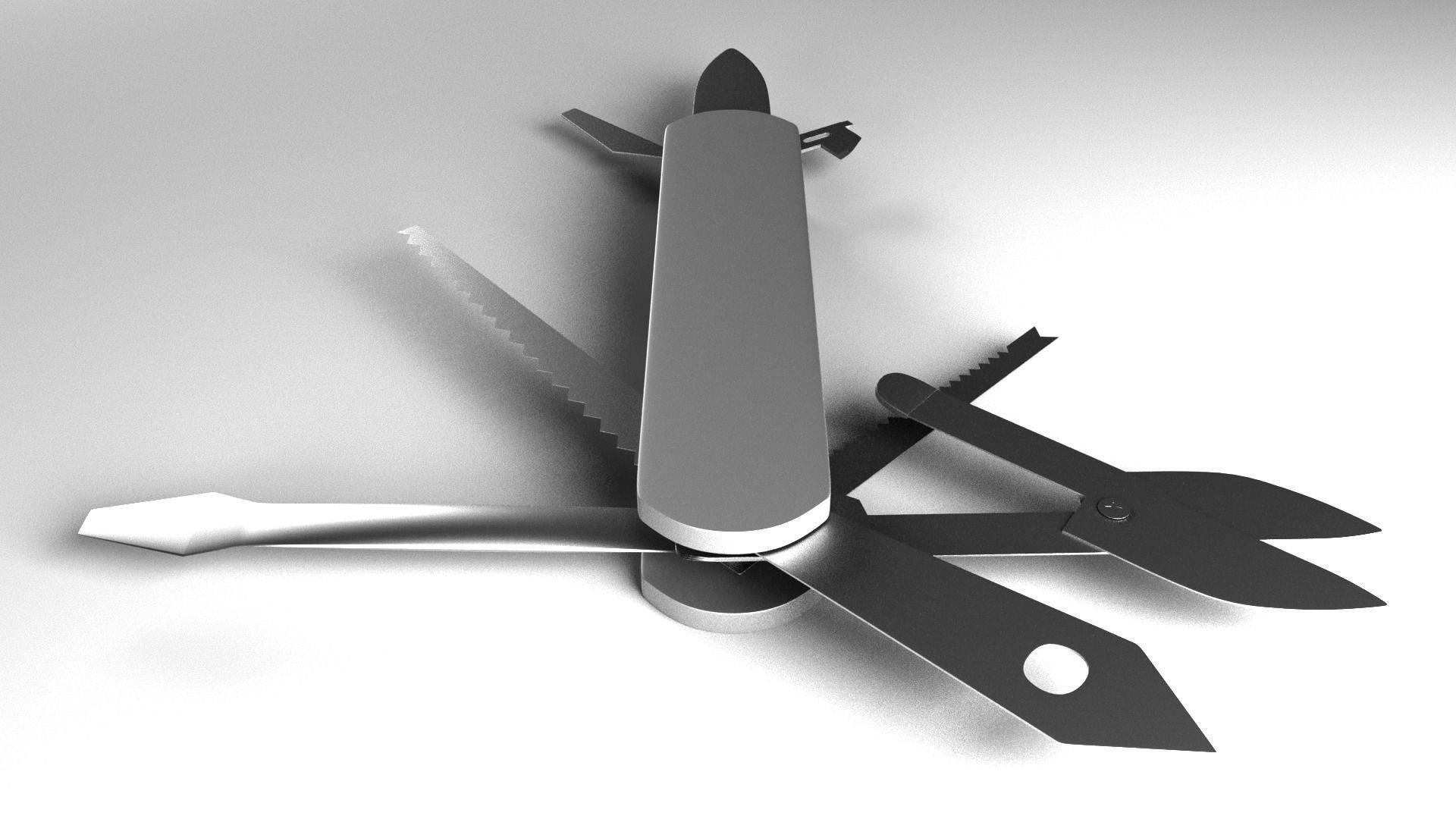 Knife Multifunction 3D model_7