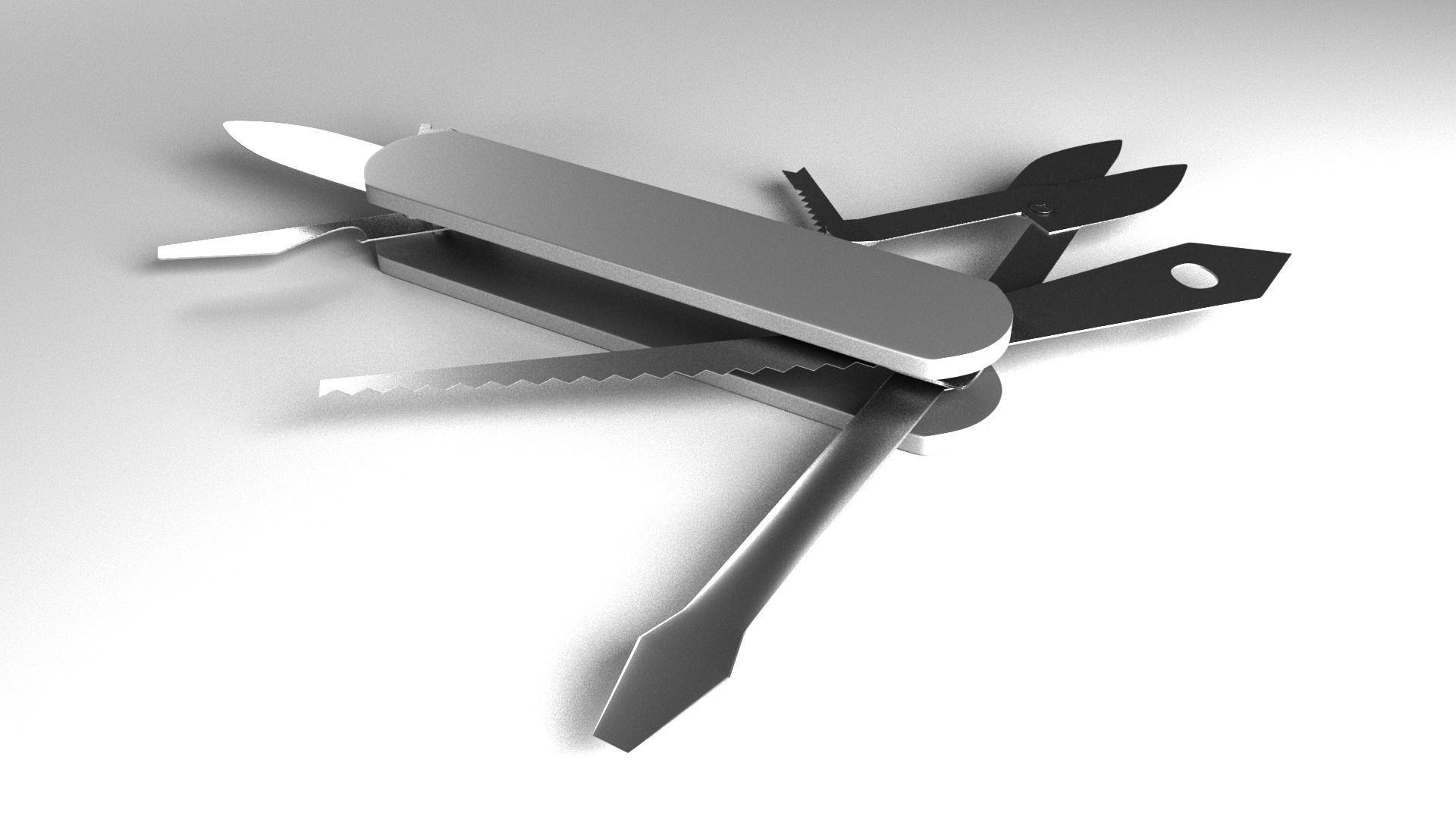 Knife Multifunction 3D model_9