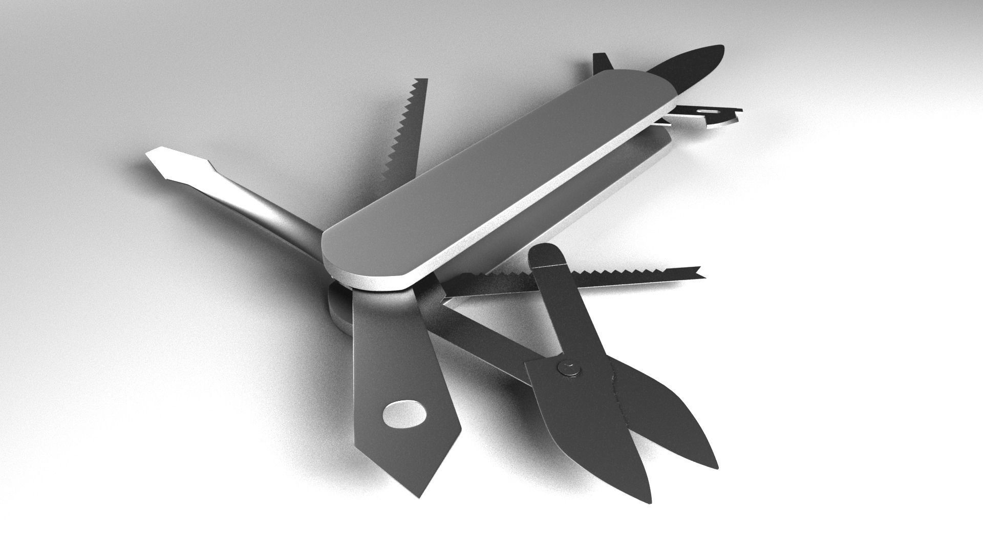 Knife Multifunction 3D model_6