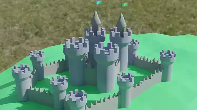 Low-poly Medieval Castle