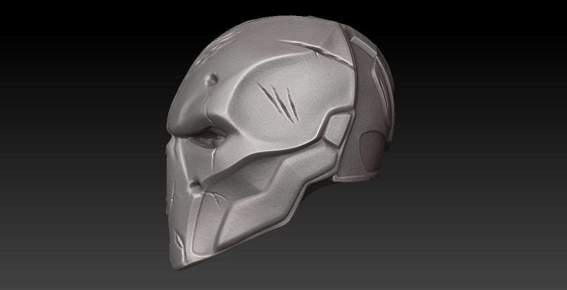 MEZCO SIZE HEAD - DEATHSTROKE REAPER-OPTIONAL BANDANNA MAGNETIC 3D print model_9