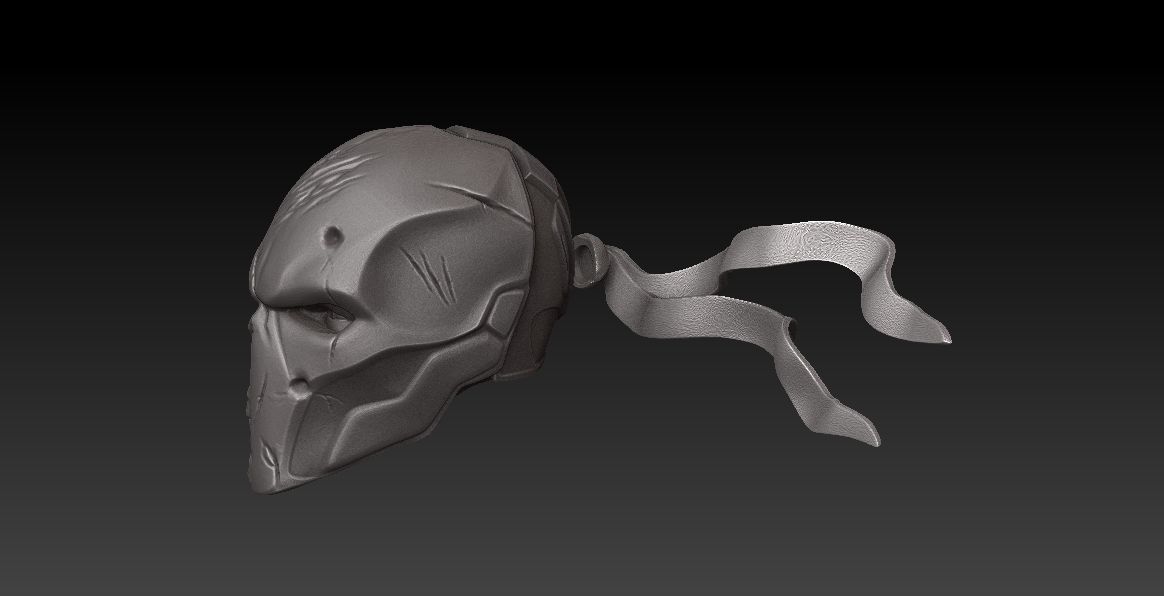 MEZCO SIZE HEAD - DEATHSTROKE REAPER-OPTIONAL BANDANNA MAGNETIC 3D print model_3