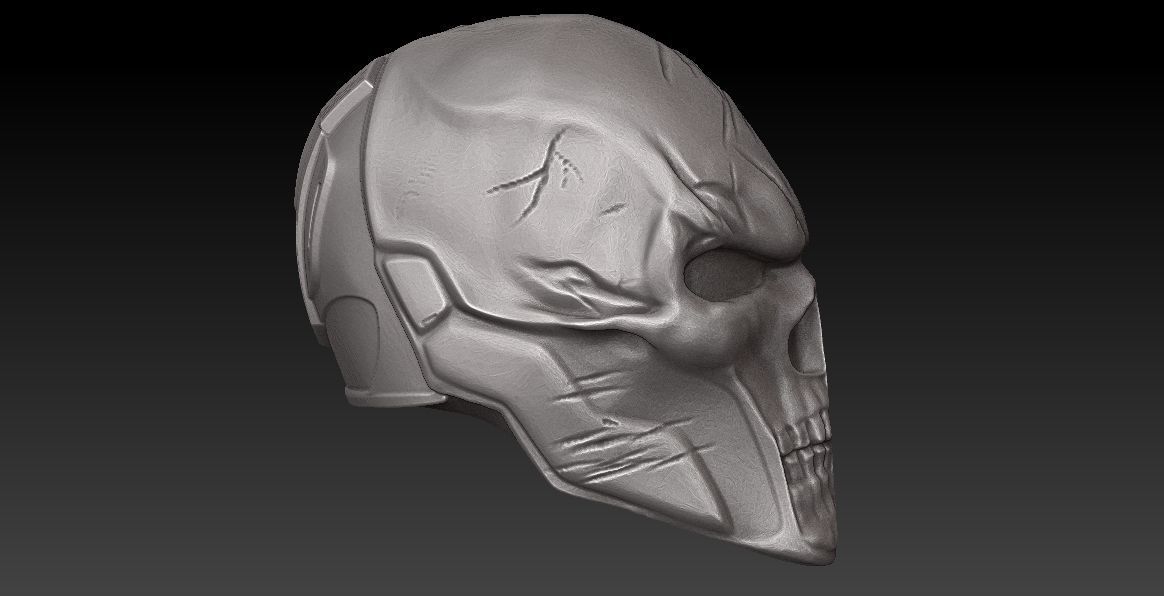 MEZCO SIZE HEAD - DEATHSTROKE REAPER-OPTIONAL BANDANNA MAGNETIC 3D print model_12