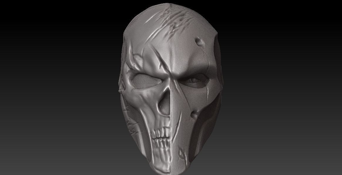 MEZCO SIZE HEAD - DEATHSTROKE REAPER-OPTIONAL BANDANNA MAGNETIC 3D print model_7