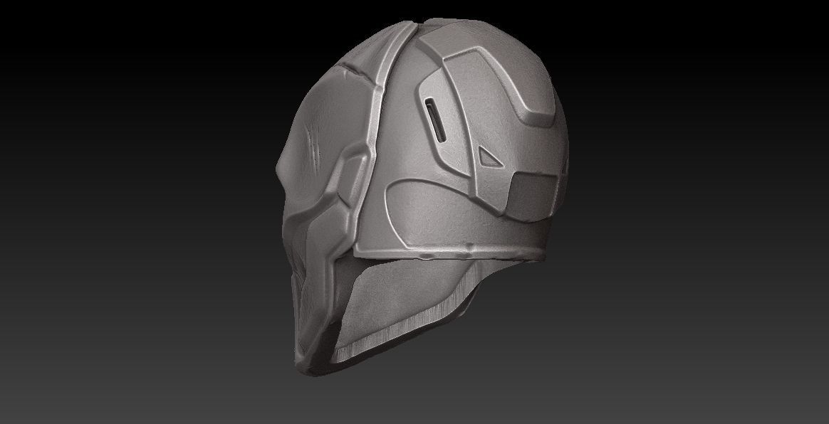 MEZCO SIZE HEAD - DEATHSTROKE REAPER-OPTIONAL BANDANNA MAGNETIC 3D print model_10