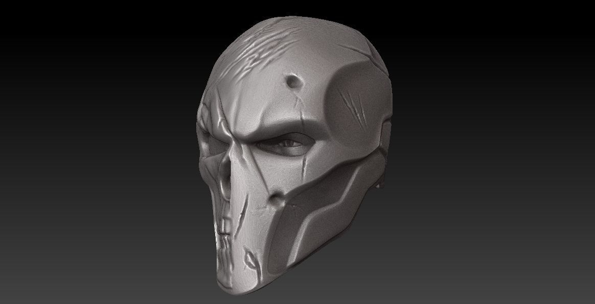 MEZCO SIZE HEAD - DEATHSTROKE REAPER-OPTIONAL BANDANNA MAGNETIC 3D print model_8