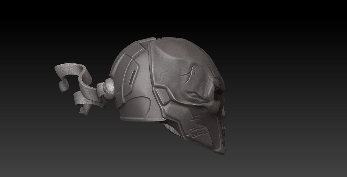 MEZCO SIZE HEAD - DEATHSTROKE REAPER-OPTIONAL BANDANNA MAGNETIC 3D print model_5