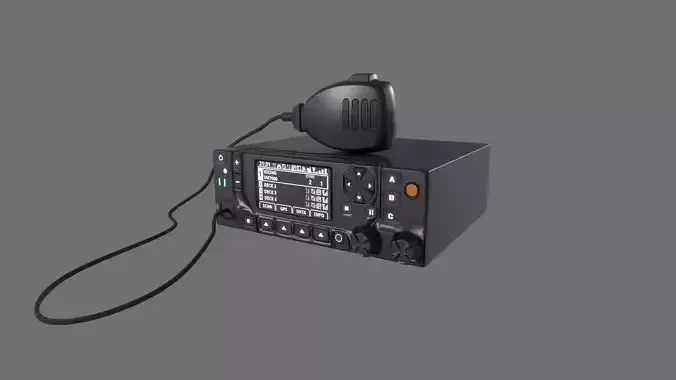 Kenwood Viking VM7000 Radio Wireless Transceiver Low-poly 3D model