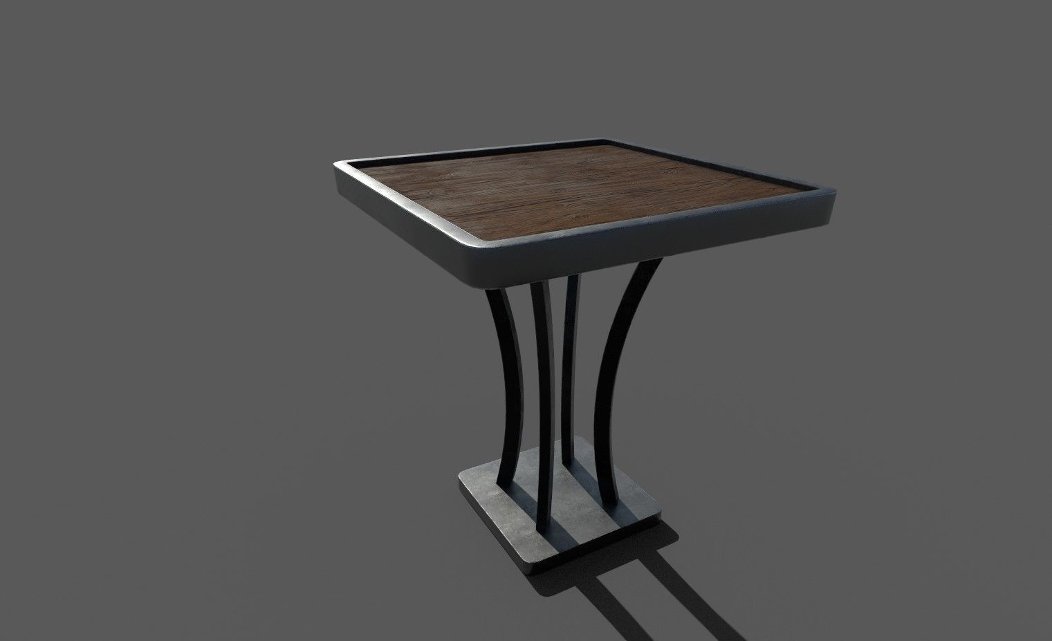 Game Ready Table 3D Model UVW Unwrapped Game Ready Low Poly Low-poly 3D model_1