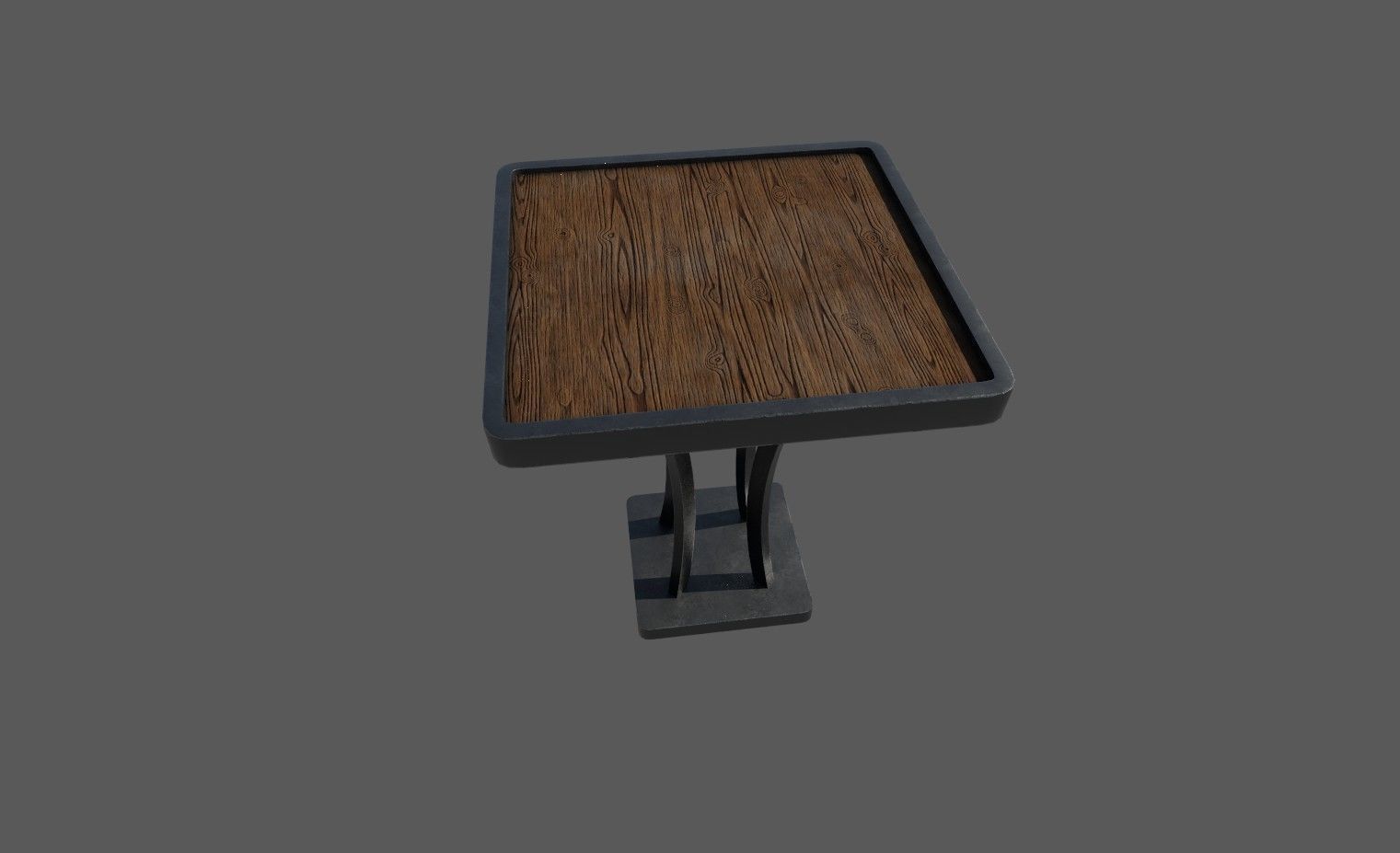 Game Ready Table 3D Model UVW Unwrapped Game Ready Low Poly Low-poly 3D model_6
