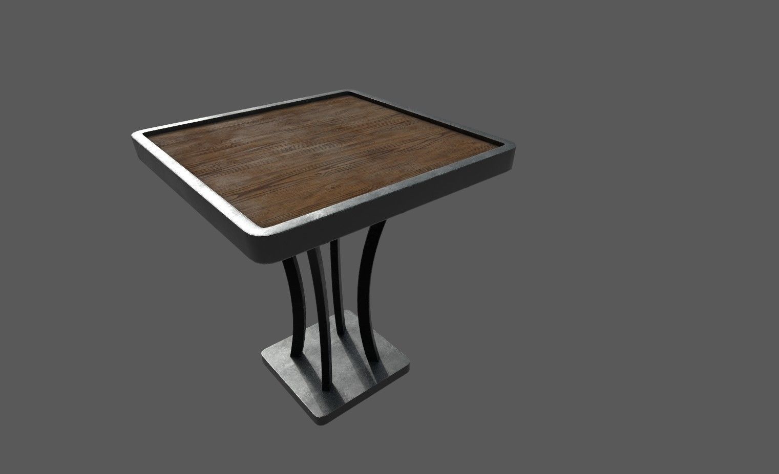 Game Ready Table 3D Model UVW Unwrapped Game Ready Low Poly Low-poly 3D model_2