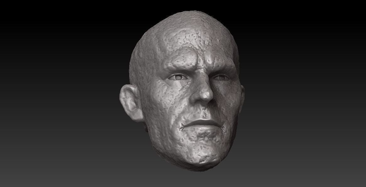 ONE12 SCALE HEAD - RYAN REYNOLDS - DEADPOOL NO NECK - MOVIE VER 3D print model_6