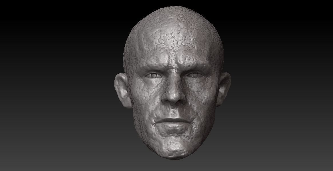 ONE12 SCALE HEAD - RYAN REYNOLDS - DEADPOOL NO NECK - MOVIE VER 3D print model_2