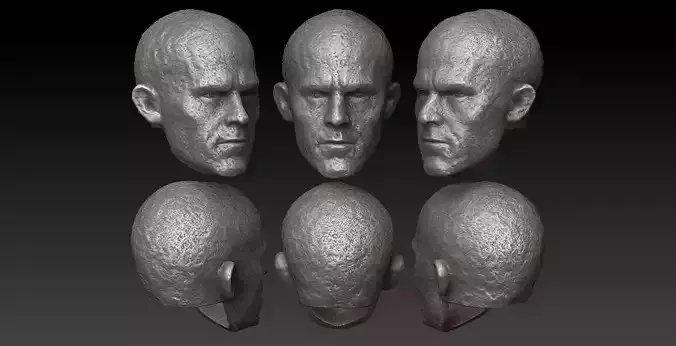 ONE12 SCALE HEAD - RYAN REYNOLDS - DEADPOOL NO NECK - MOVIE VER 3D print model