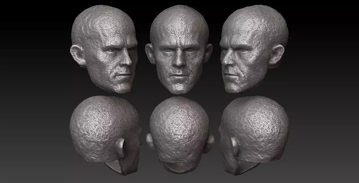 ONE12 SCALE HEAD - RYAN REYNOLDS - DEADPOOL NO NECK - MOVIE VER 3D print model_0