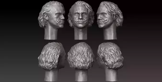 ONE12 SCALE HEAD - HEATH LEDGER- JOKER TDK - MOVIE VER