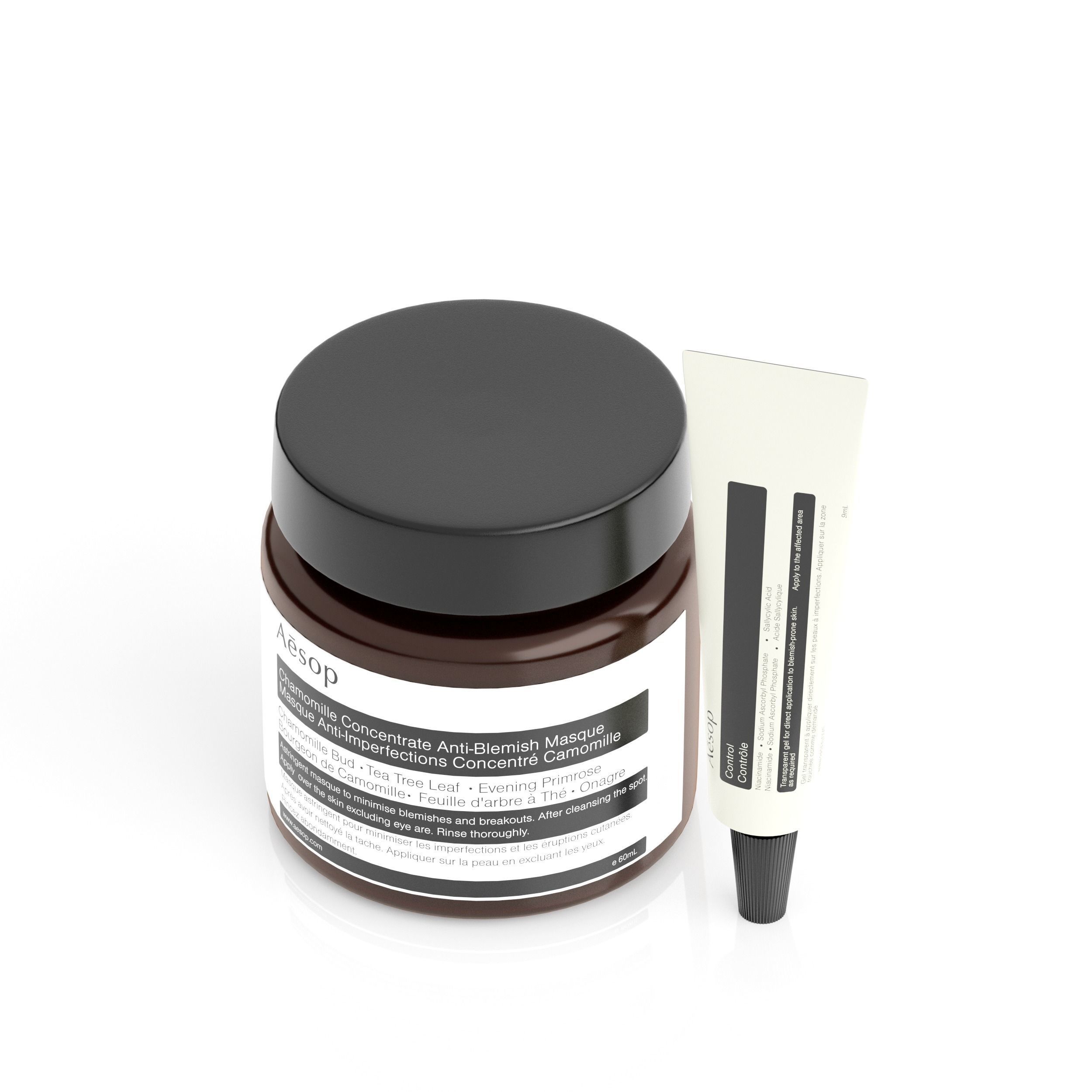 Aesop Bundle Blemish Control Duo Hybris Low-poly 3D model_1