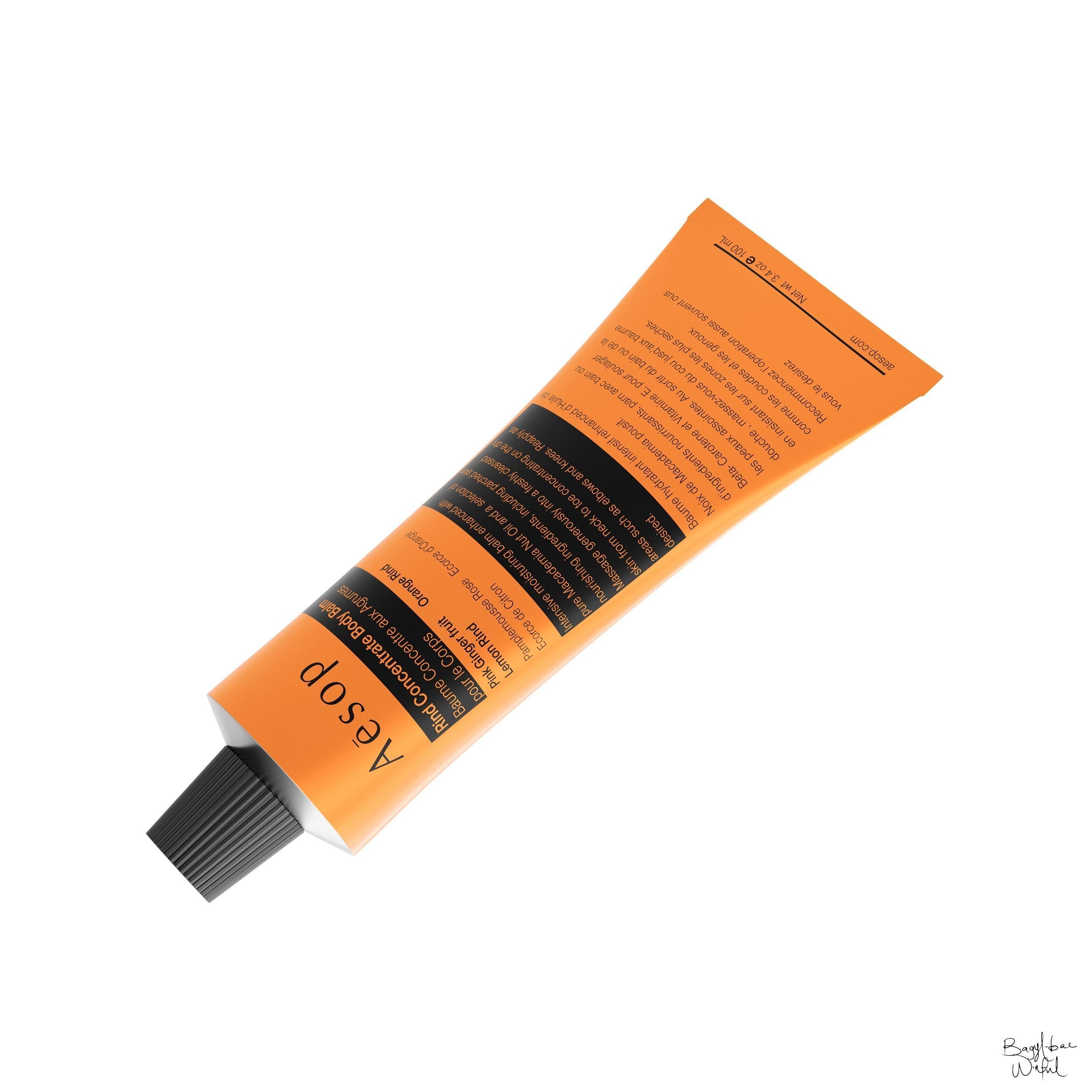 Aesop Body Rind-Concentrate Body Balm 100ml Hybris Large Low-poly 3D model_2