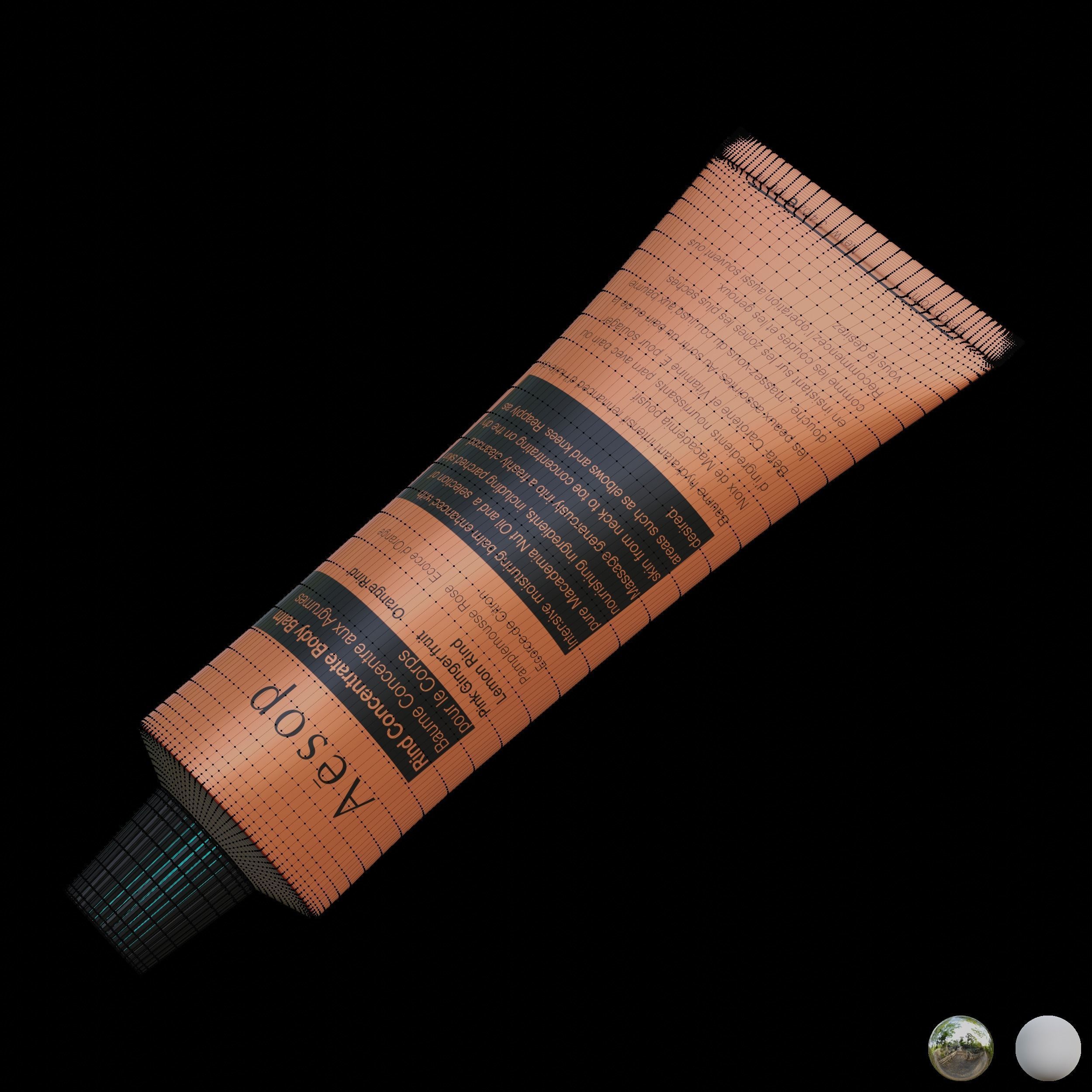 Aesop Body Rind-Concentrate Body Balm 100ml Hybris Large Low-poly 3D model_4