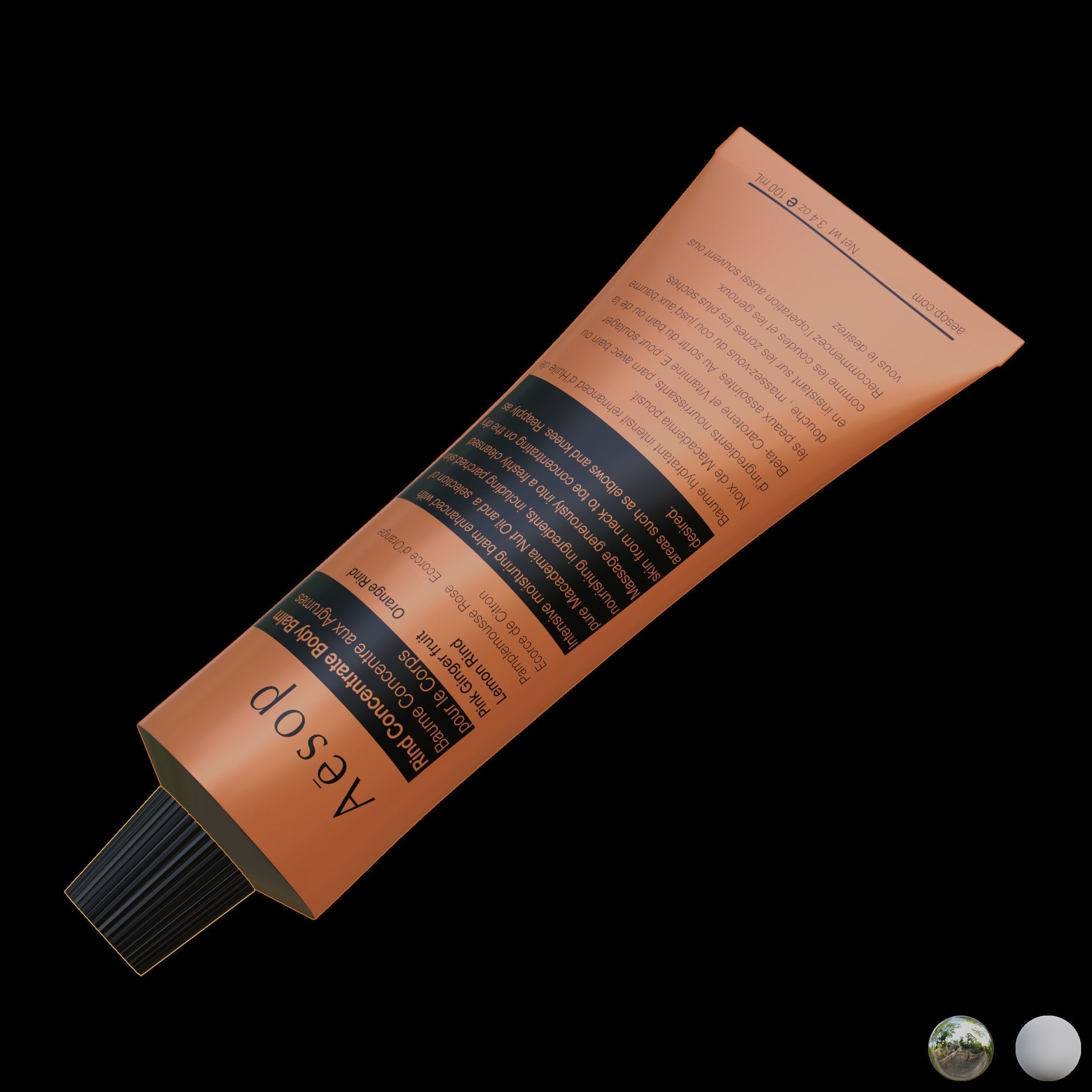 Aesop Body Rind-Concentrate Body Balm 100ml Hybris Large Low-poly 3D model_3