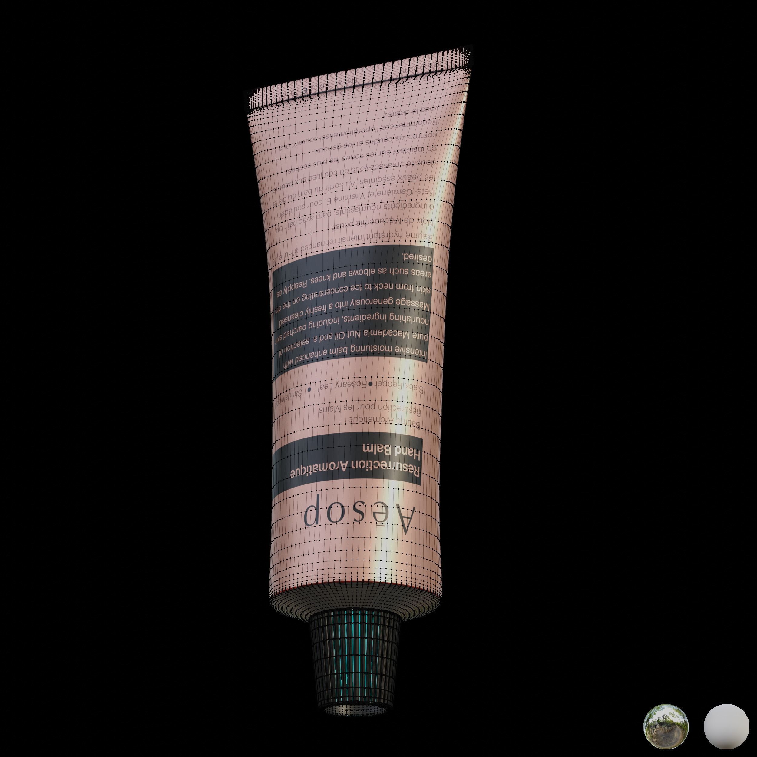 Aesop Body Resurrection Aromatique Hand Balm 75 ml Low-poly 3D model_4