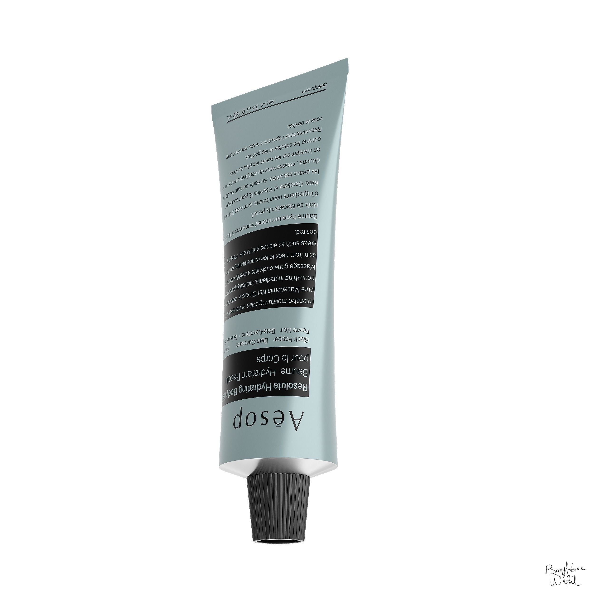 Aesop Body Resolute Hydrating Body balm 100ml Hybris Large Low-poly 3D model_1
