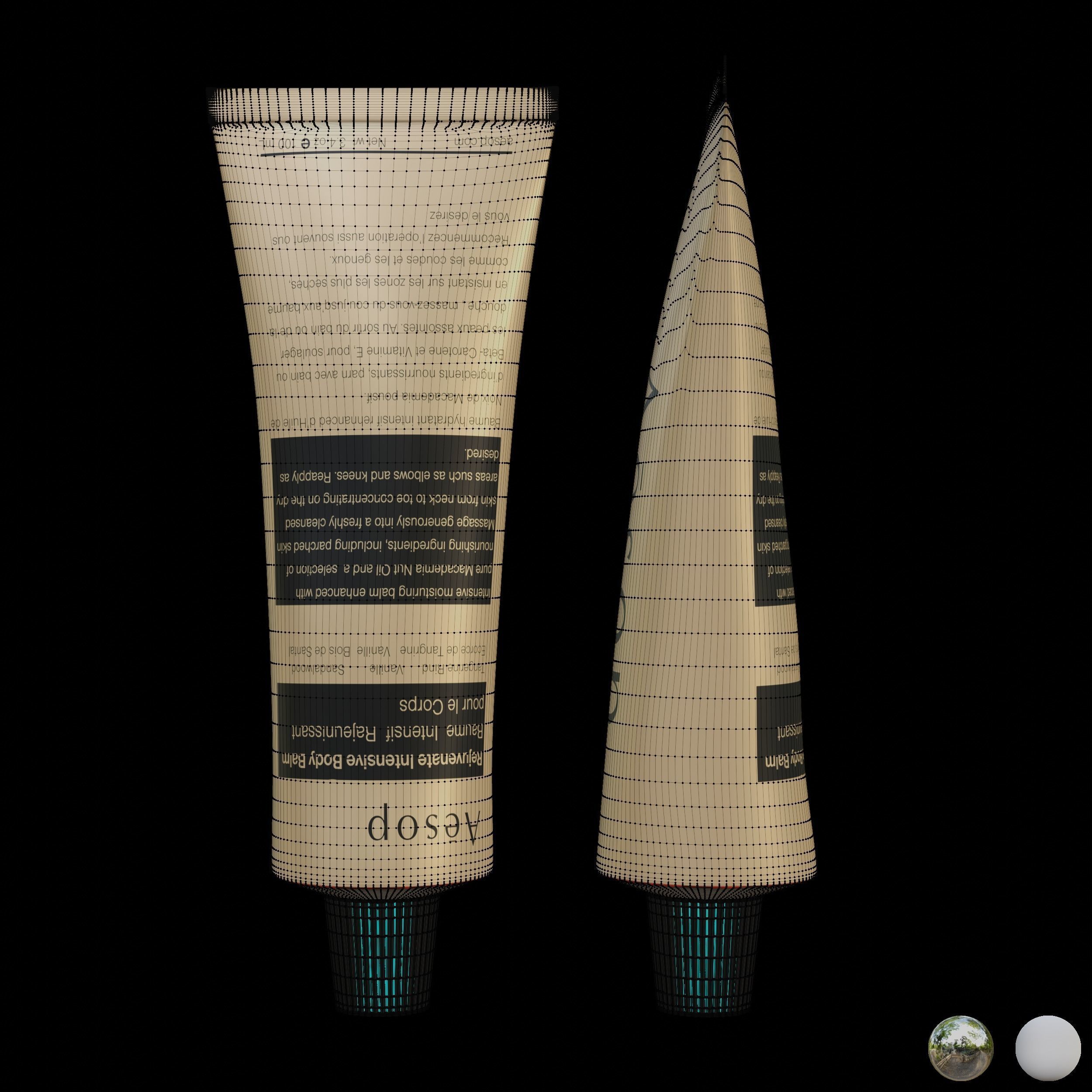 Aesop Body Rejuvenate Intensive Body Balm 100ml Hybris Large Low-poly 3D model_4