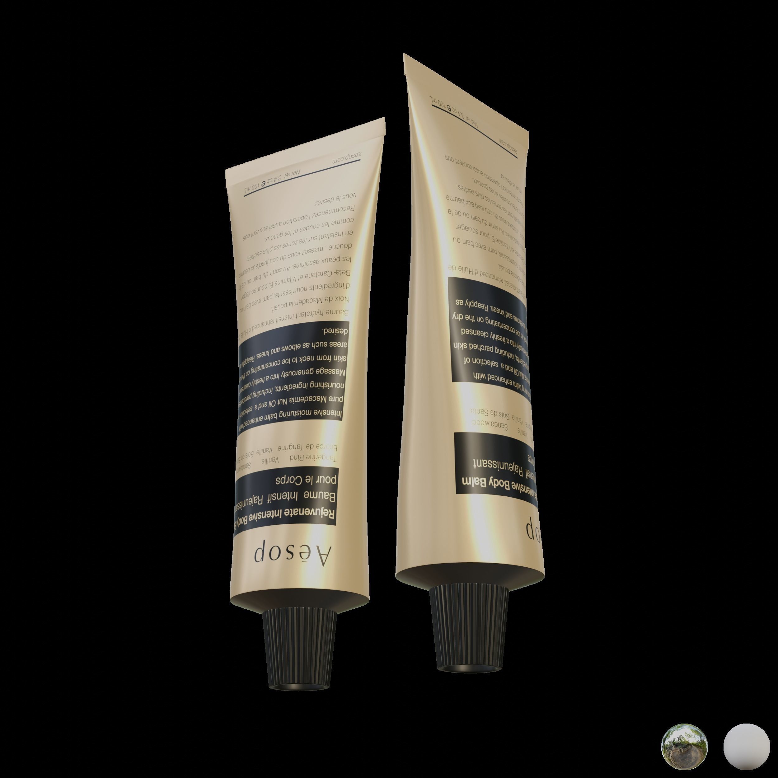 Aesop Body Rejuvenate Intensive Body Balm 100ml Hybris Large Low-poly 3D model_5