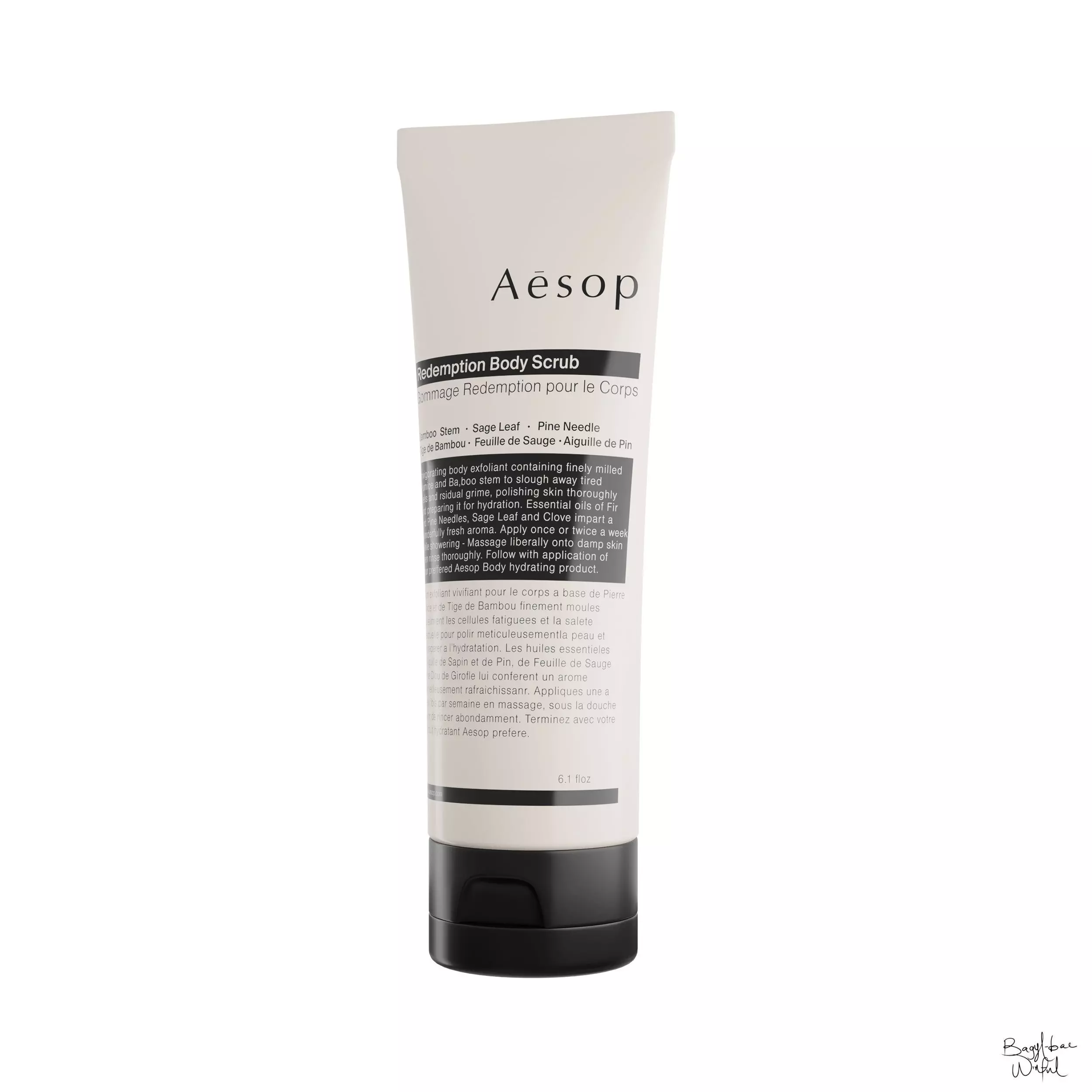 Aesop Body Redemption Body Scrub 180ml Large Low-poly 3D model_0