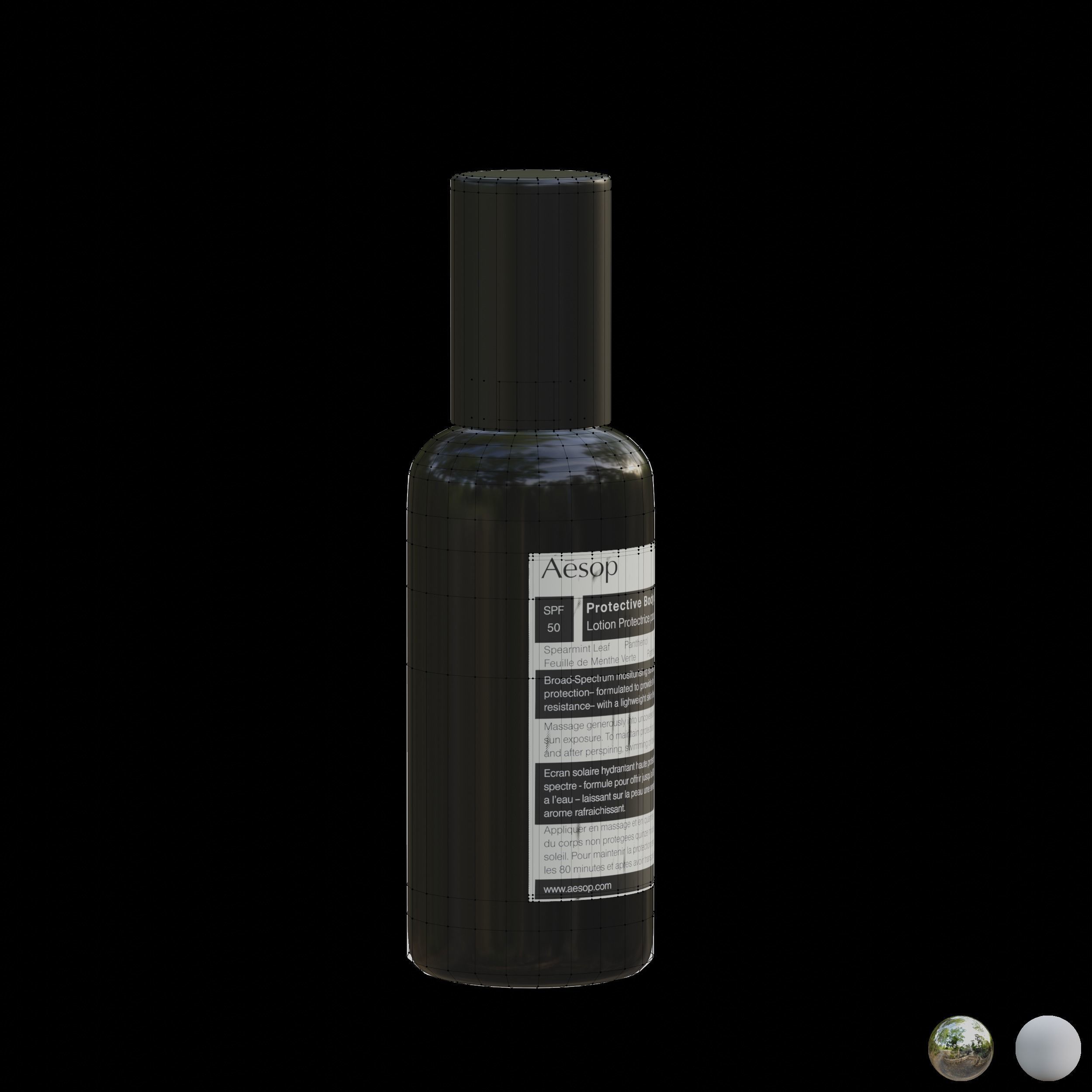 Aesop Body Protective Body Lotion SPF50 150ml Large Low-poly 3D model_4