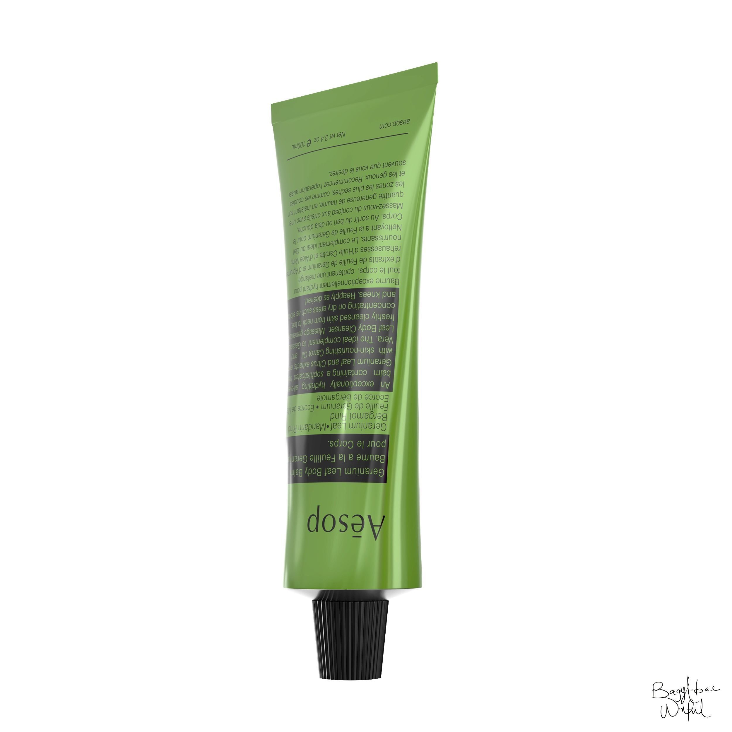 Aesop Body Geranium Leaf Body Balm 100ml Hybris Large Low-poly 3D model_2