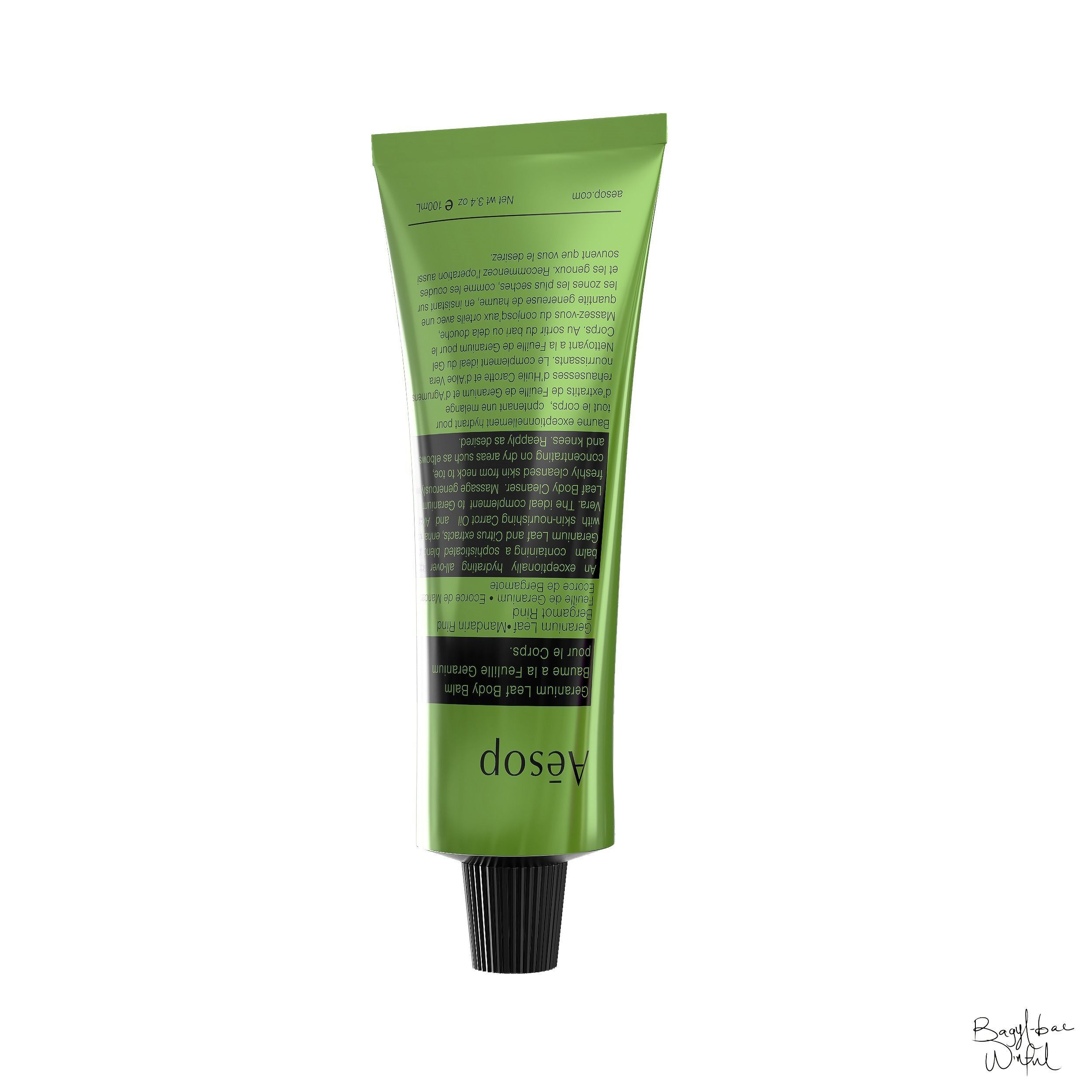 Aesop Body Geranium Leaf Body Balm 100ml Hybris Large Low-poly 3D model_1