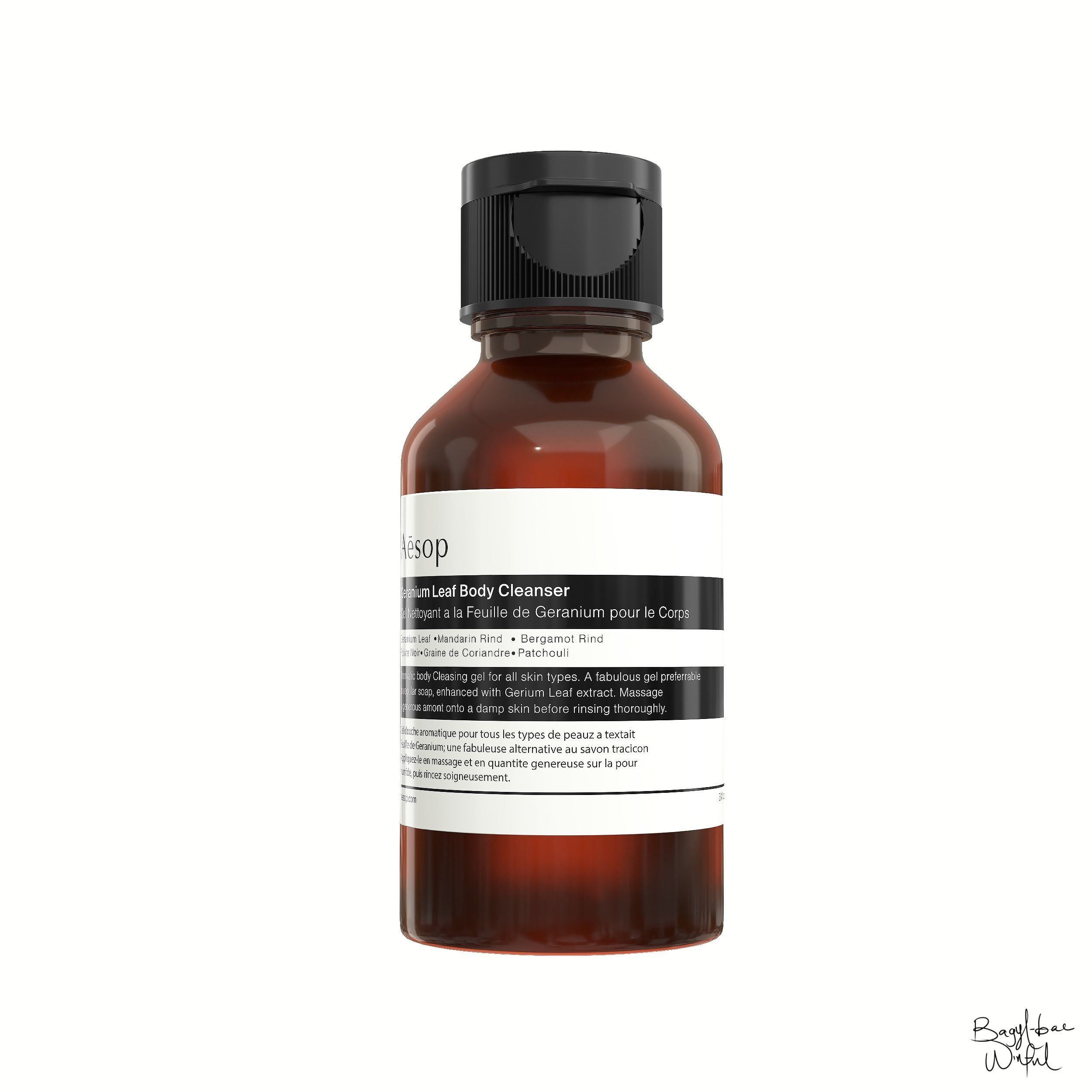 Aesop Body Geranium Body Cleanser 100ml Low-poly 3D model_1