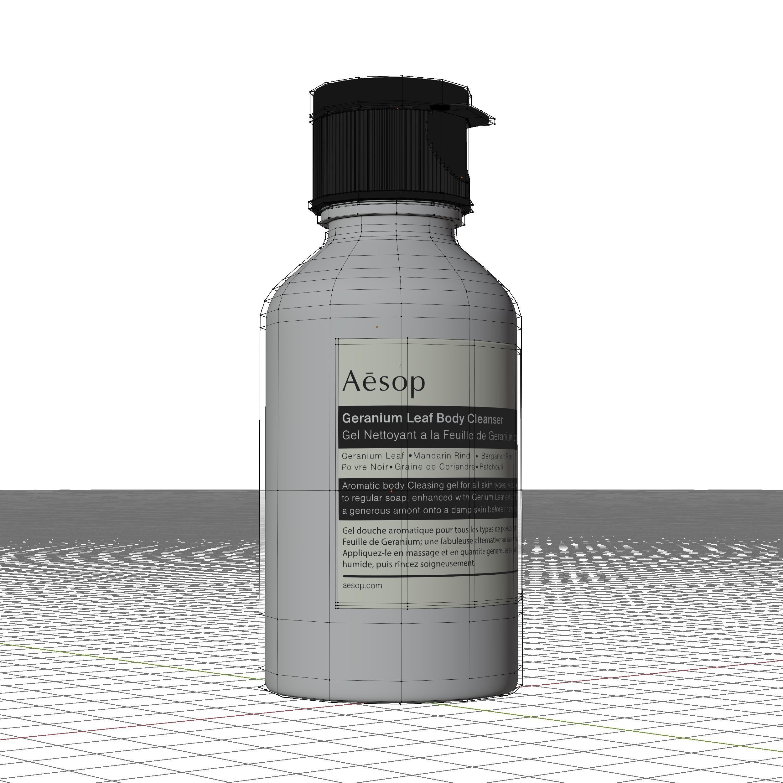 Aesop Body Geranium Body Cleanser 100ml Low-poly 3D model_5