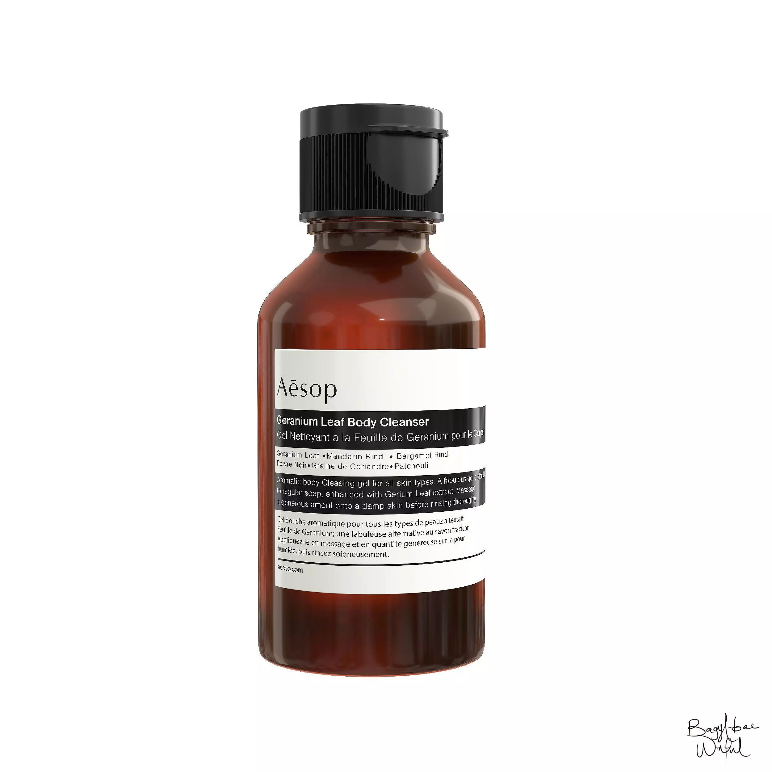 Aesop Body Geranium Body Cleanser 100ml Low-poly 3D model_0